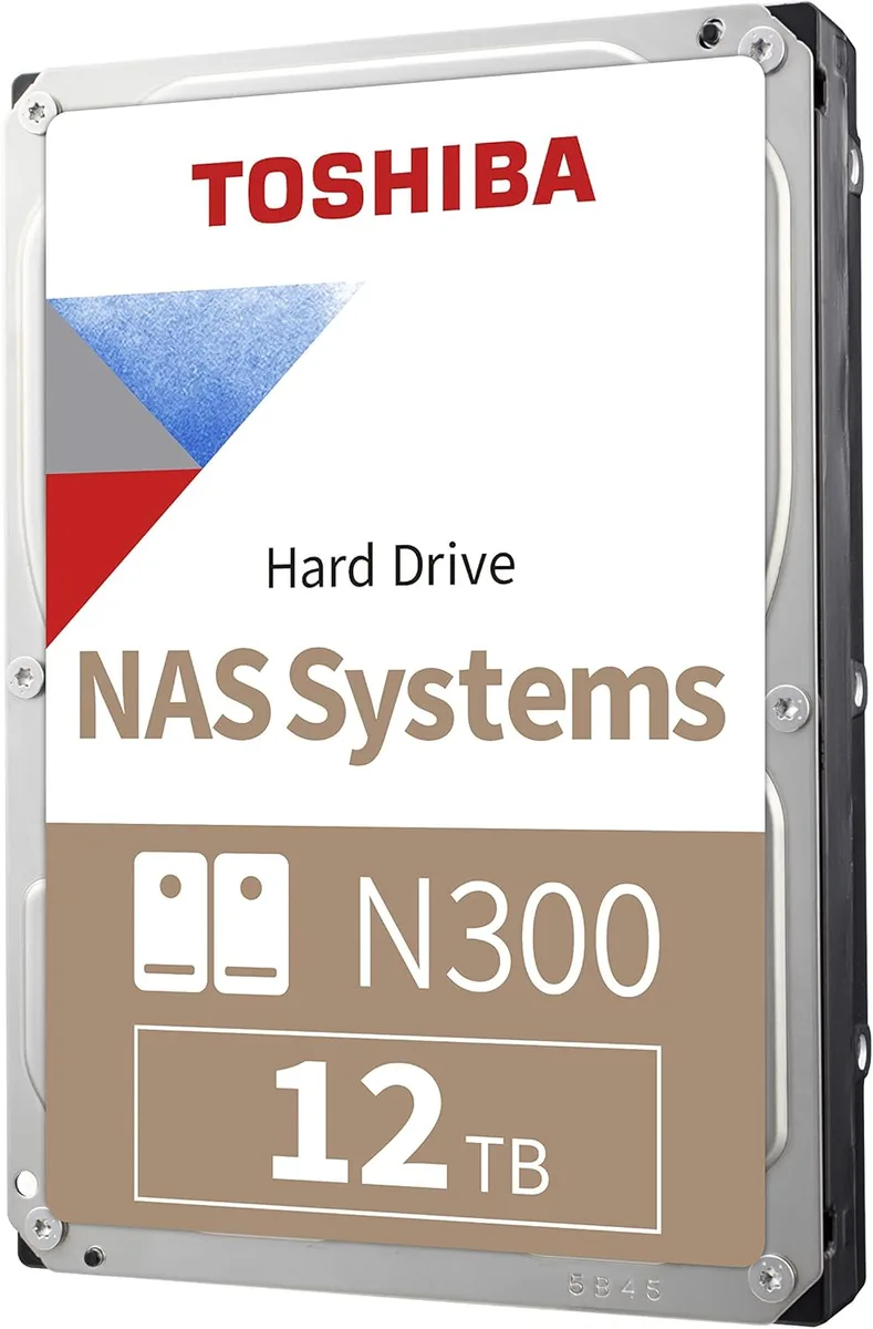 Toshiba Toshiba N300 12TB 3.5" 7200 RPM 512MB CMR SATA internal hard drive HDWG51CUZSVA — φωτογραφία προϊόντος