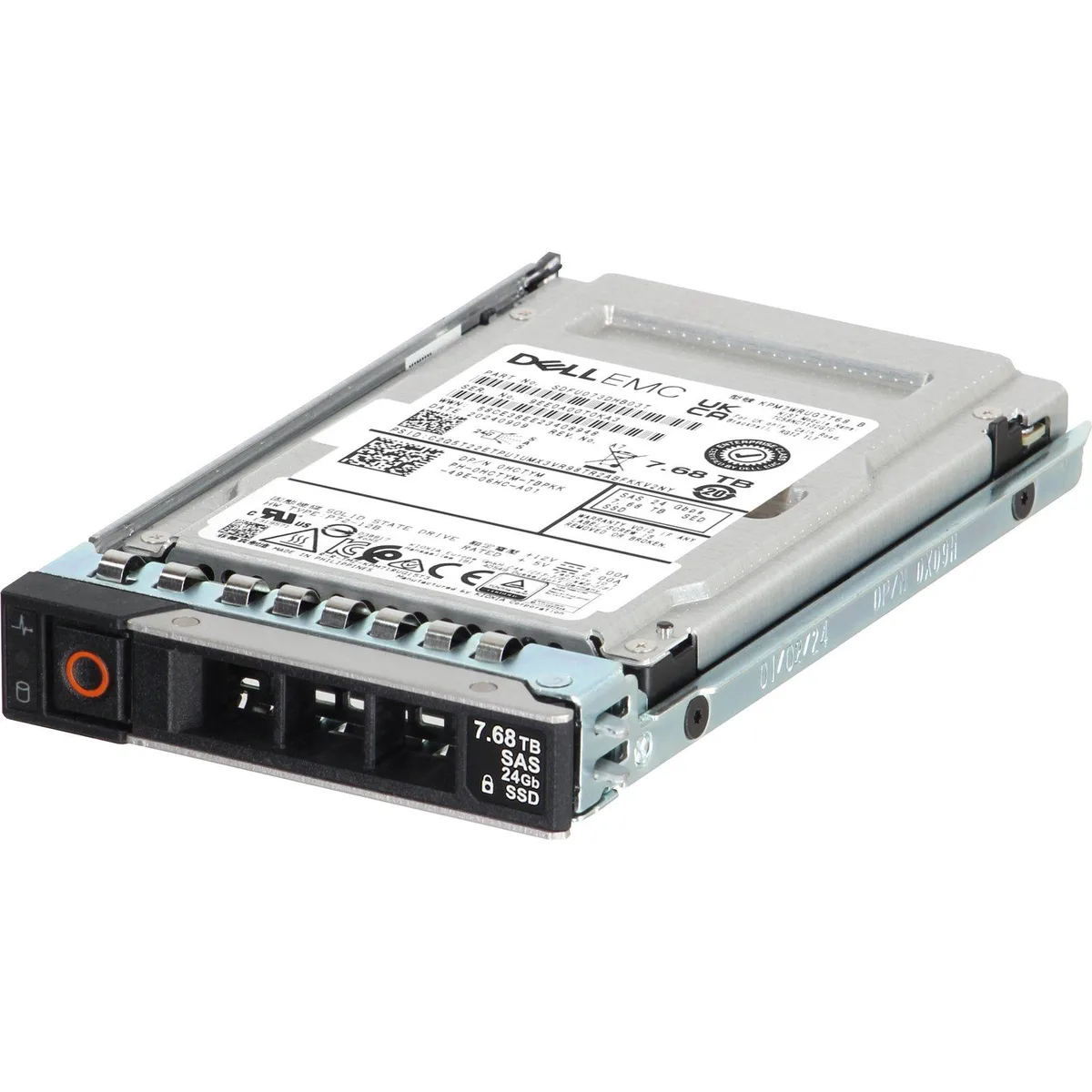 2.5 inch SAS enterprise SSD with silver label