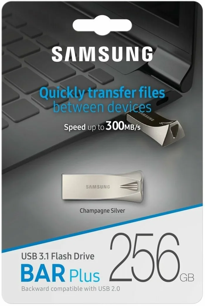 SAMSUNG SAMSUNG MUF-256BE3/EU 256GB USB 3.1 Flash Drive Champagne Silver — 商品照片