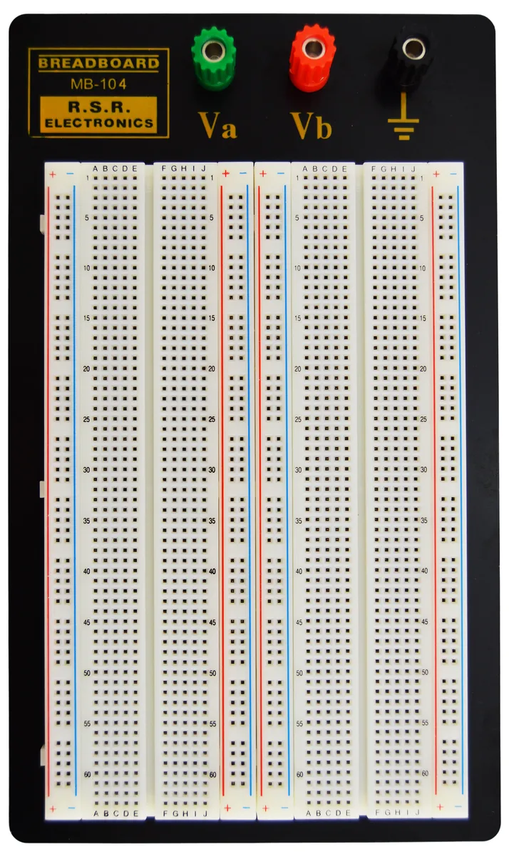 Electronix Express Electronix Express Solderless Breadboard Metal Backplate 8.7" x 5.9" 1660 Tie Points 3 Binding Posts — foto produk