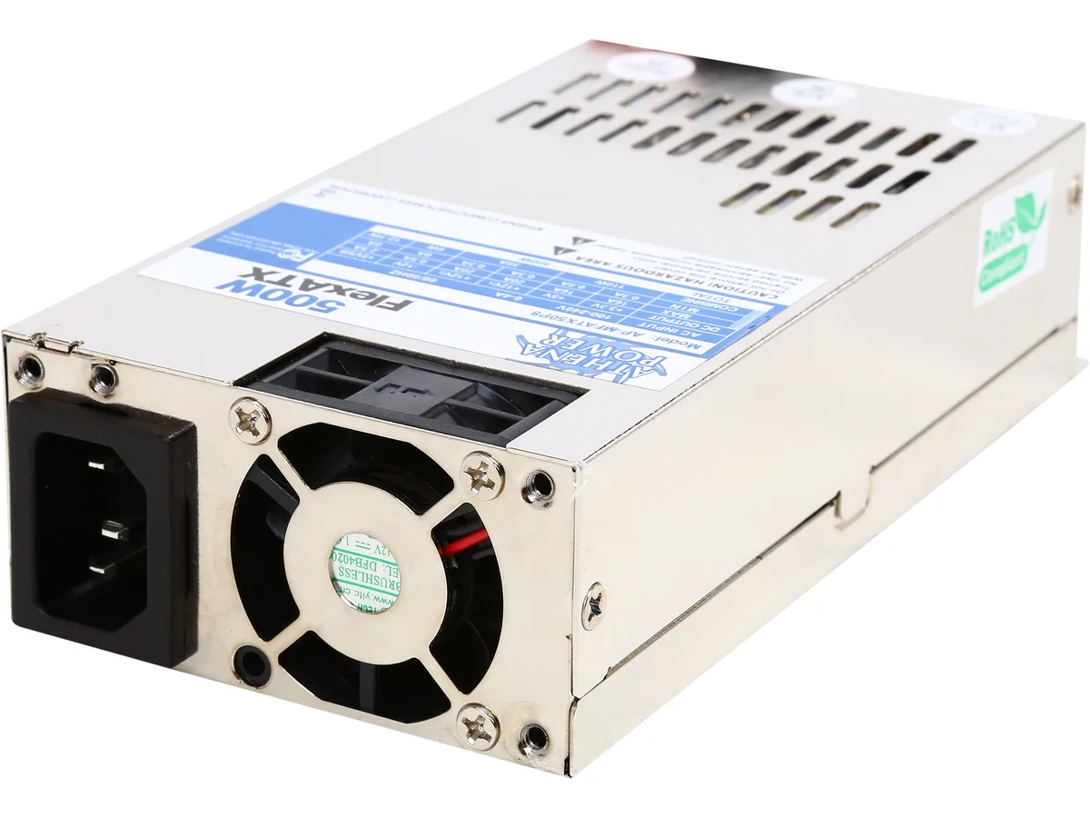 Athena Power Athena Power AP-MFATX50P8 500W Flex ATX server power supply — صورة المنتج