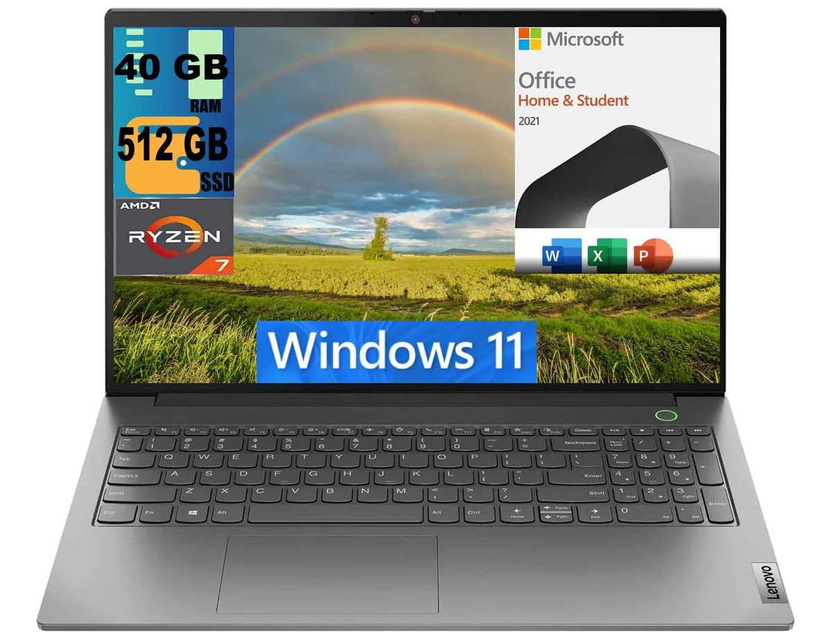 Lenovo Lenovo ThinkBook 15 Raider 15.6" Ryzen 7 5825U 40GB 512GB PCIe SSD Gray — photo du produit