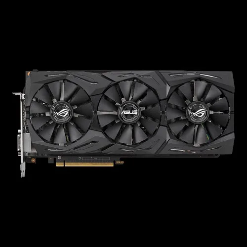 ASUS ROG Strix Radeon RX Vega 56 graphics card, triple-fan cooler, black and silver finish