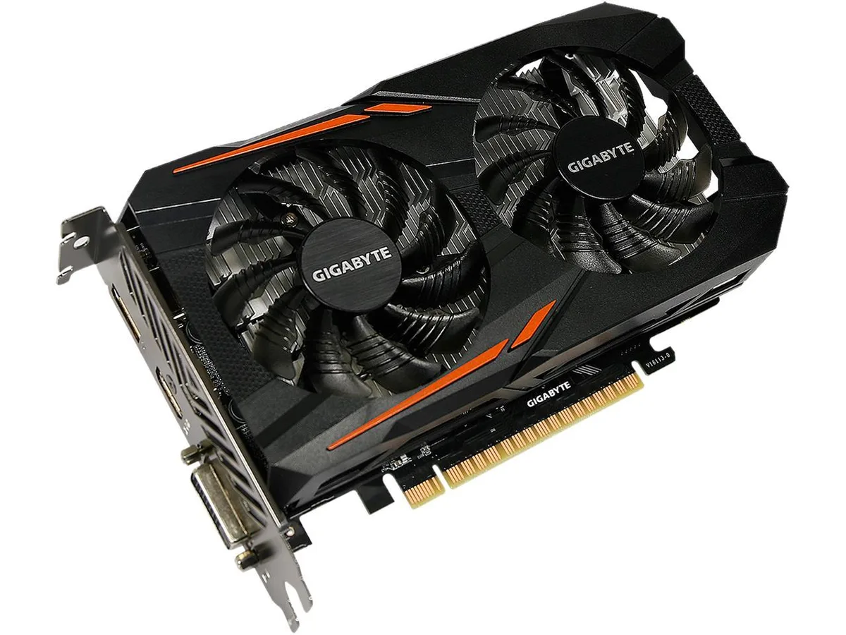GIGABYTE GIGABYTE GeForce GTX 1050 Ti OC 4GB GDDR5 graphics card — photo du produit