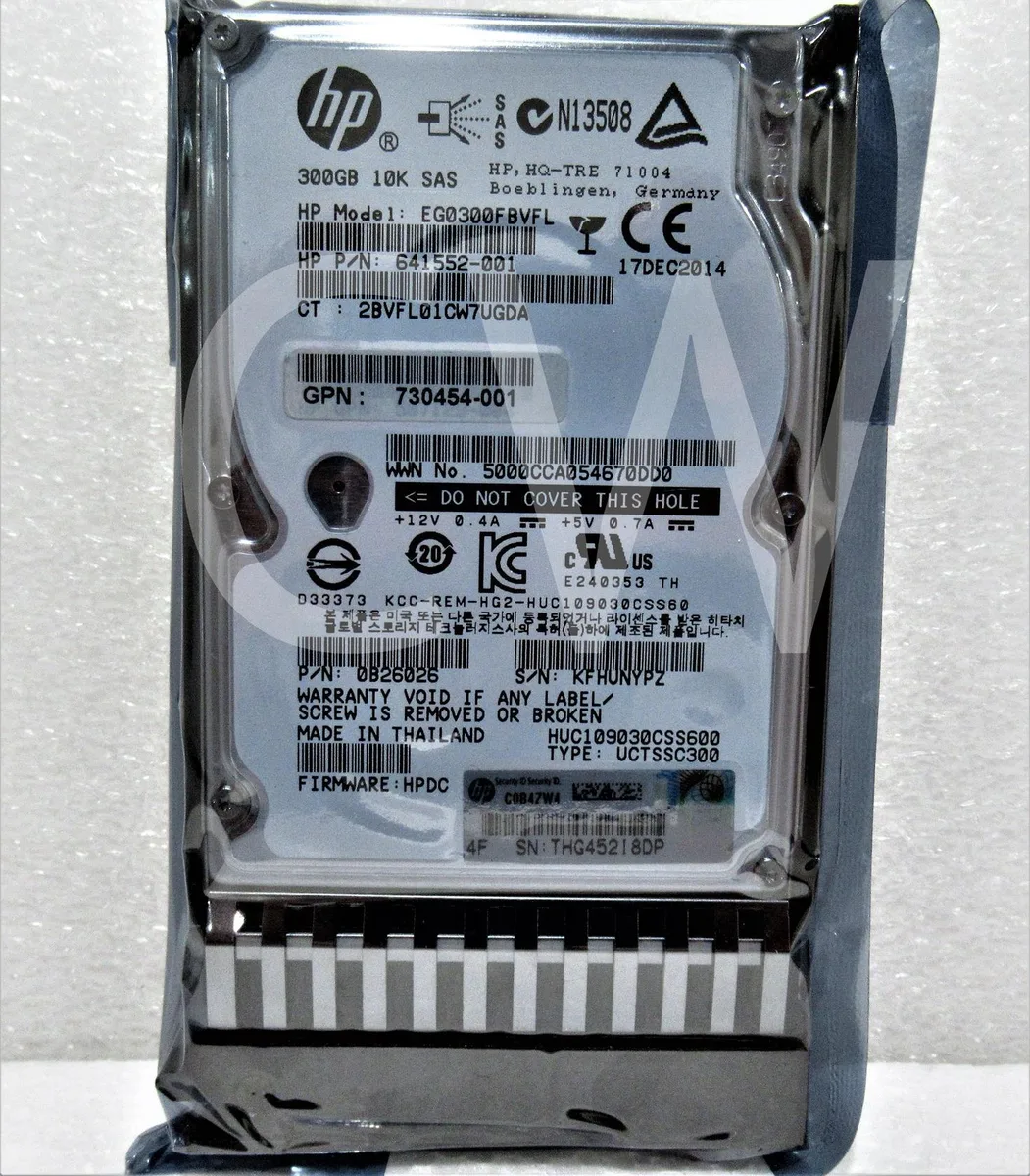 HP HP EG0300FBVFL 300GB 10000RPM SAS 2.5in internal hard drive — produktbild