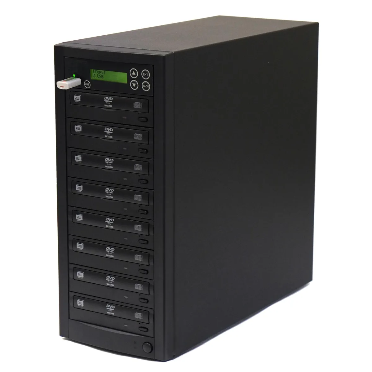 EZ Dupe, Inc. EZ Dupe Media Maven 1-to-7 DVD Duplicator D907-SSP — 제품 사진