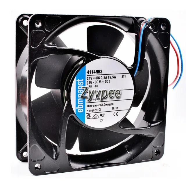 Zyvpee Zyvpee 4114NH3 120x38mm 24V 0.8A 2-wire case fan — صورة المنتج