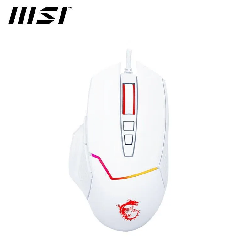 MSI MSI Clutch GM20 ELITE wired gaming mouse 12400 dpi white — termékfotó