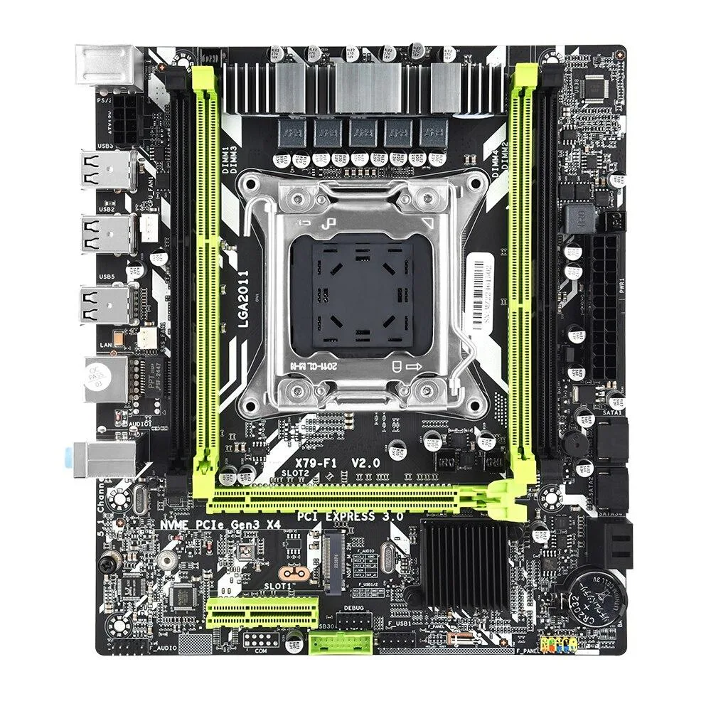 YINGHUA YINGHUA X79 F1 LGA2011 E5 2620 V2 16GB DDR3 NVME server motherboard — 제품 사진