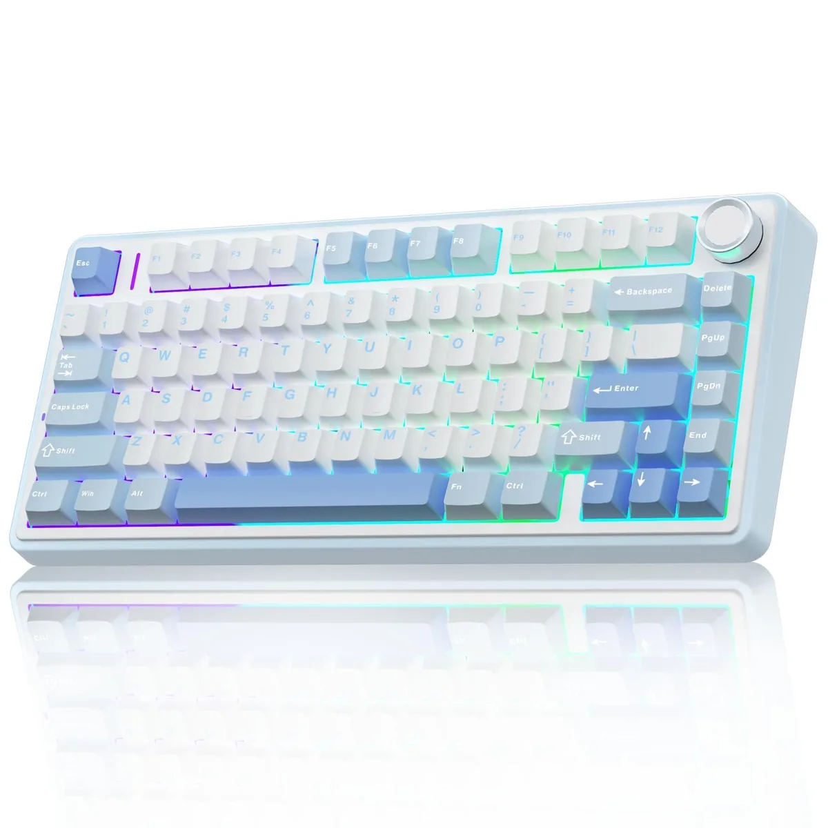 Vszerda Vszerda F75 Salt White Blue 75% Wireless Mechanical Gaming Keyboard — 商品写真
