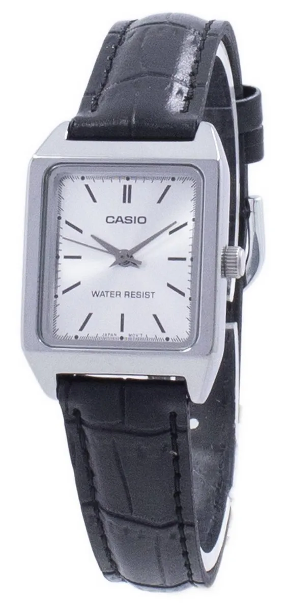 CASIO Casio LTP-V007L-7E1 Women's Analog Quartz Watch Silver Dial Leather Strap 31.00mm — product photo