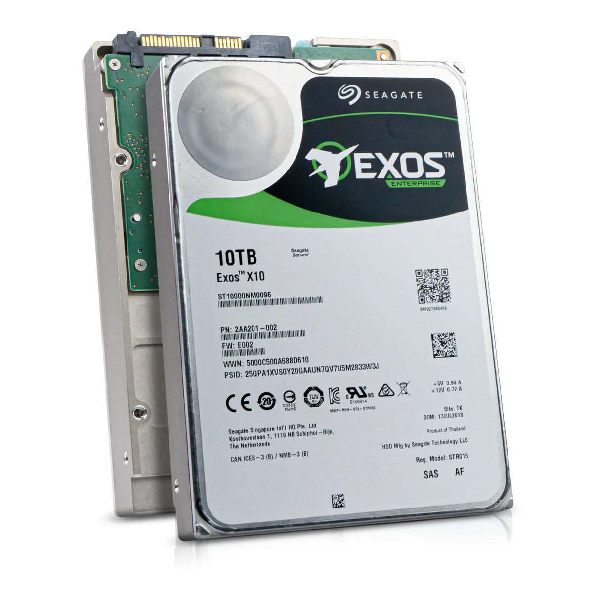 Seagate Seagate Exos X10 ST10000NM0096 10TB SAS 7200 RPM 256MB 3.5" internal hard drive — תמונת המוצר