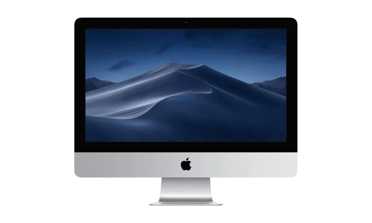 Silver aluminium all-in-one desktop with 27-inch 5K Retina display