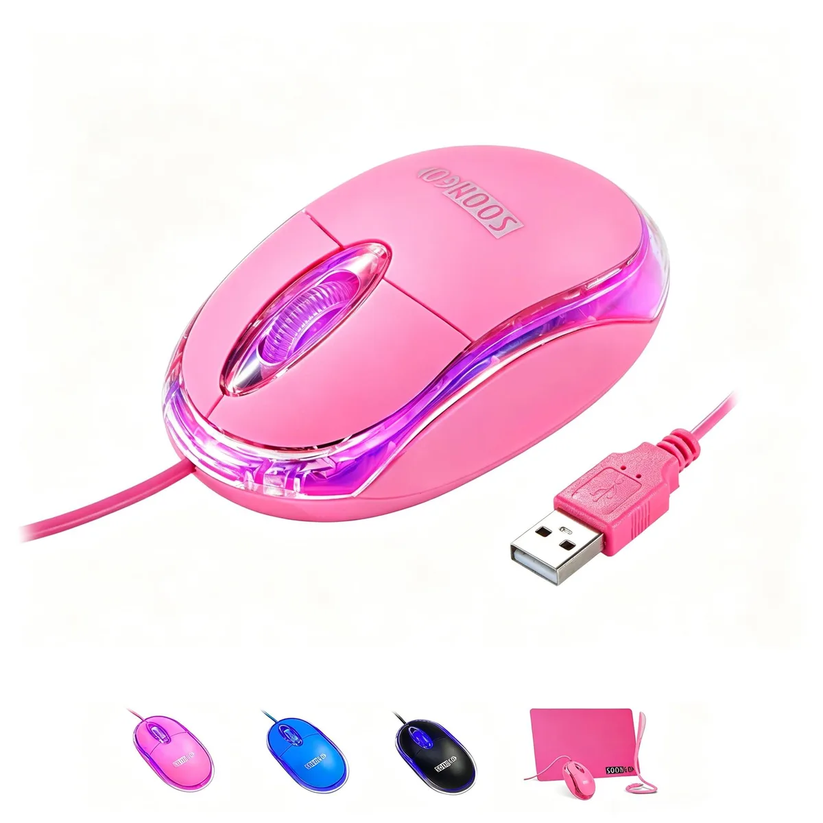 SOON GO Pink Mouse LX-511B-02 1000 DPI gaming mouse — toote foto