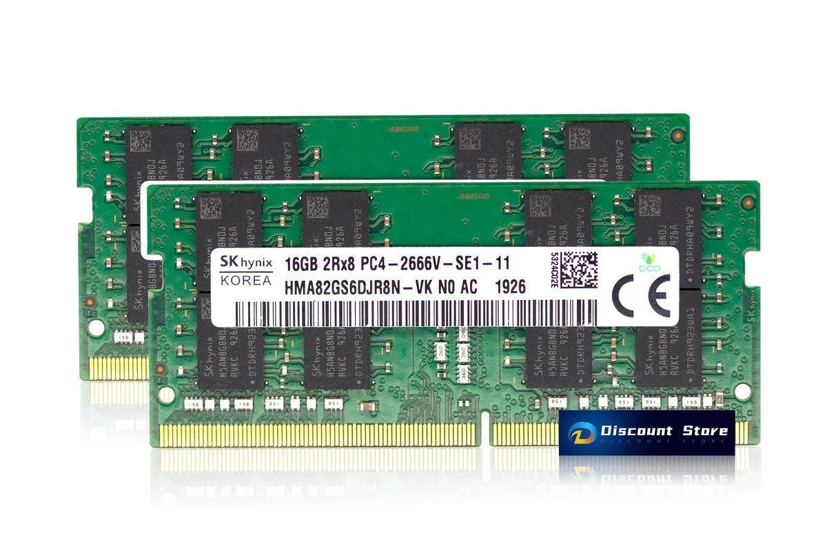 SK hynix SK hynix HMA82GS6DJR8N-VK 32GB (2x16GB) DDR4 2666MHz CL19 260-pin laptop RAM — ürün fotoğrafı