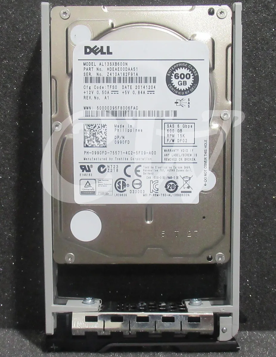DELL DELL AL13SXB600N 600GB 15000RPM SAS 2.5" internal hard drive — 商品写真