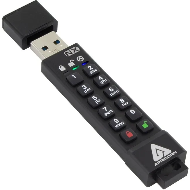 Apricorn Apricorn Aegis Secure Key 3NX 4GB USB 3.0 Flash Drive (ASK3-NX-4GB) — תמונת המוצר