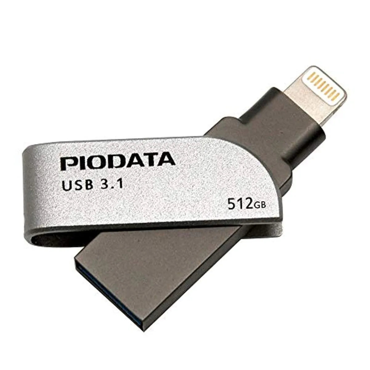PIODATA PIODATA iXflash 512GB USB 3.1 Lightning USB Flash Drive Gray — fotografija izdelka