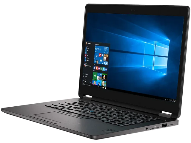 Grey 14-inch Dell Latitude E7470 laptop with visible wear