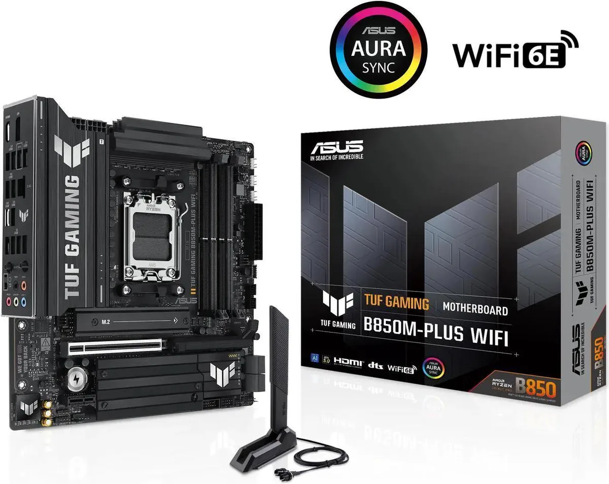 ASUS ASUS TUF GAMING B850 PLUS WIFI AMD motherboard AM5 14+2+1 80A 2.5G — zdjęcie produktu