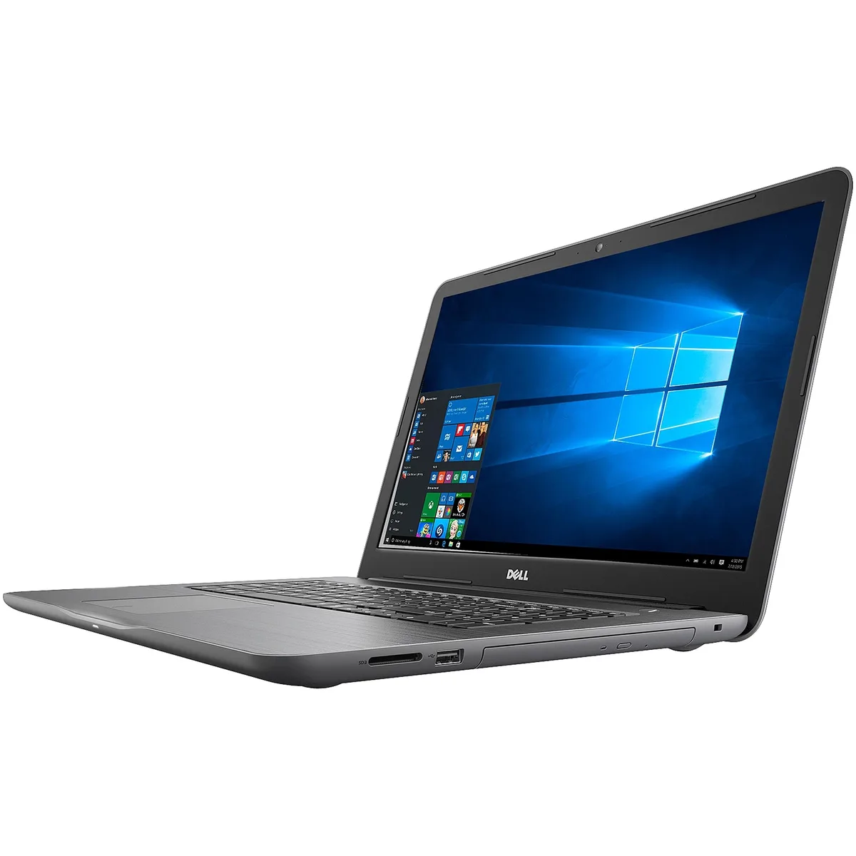Dark Gray Dell Inspiron 17-5767 17.3 inch laptop with backlit keyboard
