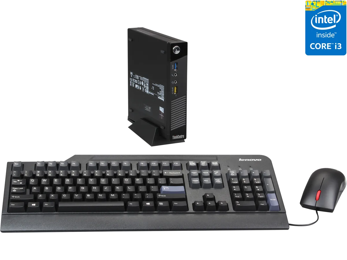 Lenovo Lenovo ThinkCentre M73 Tiny 10AY001RUS desktop PC i3-4130T 4GB DDR3 500GB HDD — photo du produit