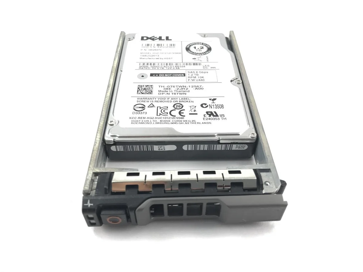 DELL DELL T6TWN 1.2TB 10K SAS 2.5 laptop hard drive — product photo