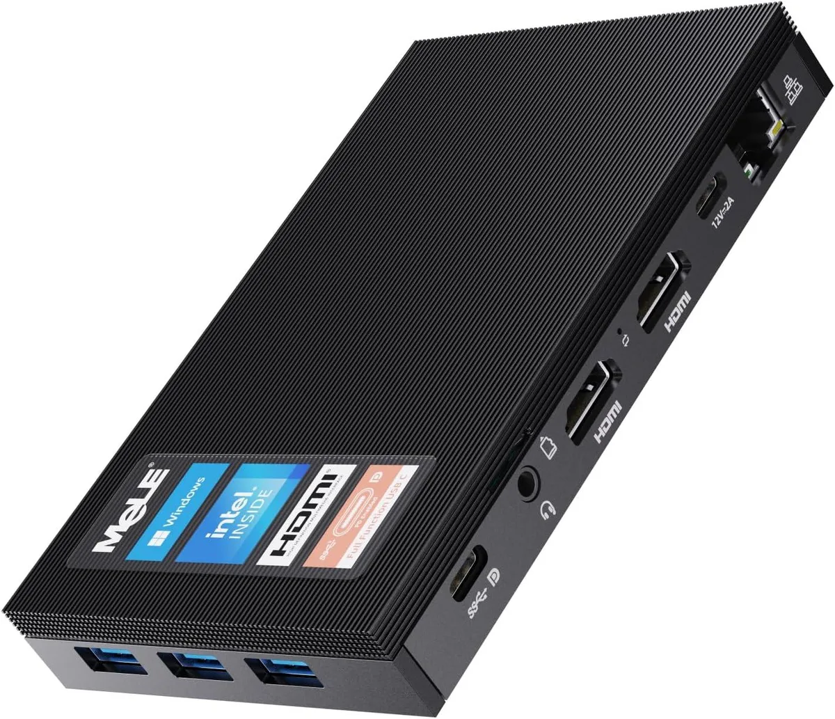 BFKK BFKK Fanless Mini PC Celeron N5105 16GB 512GB Windows 11 Pro — produktfoto