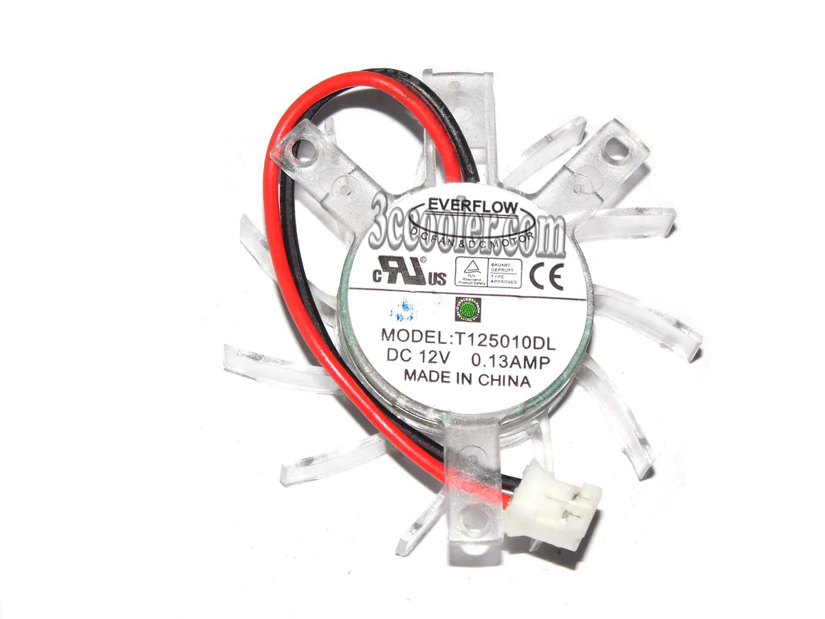 OEM Industries OEM Industries T125010DL 12V .13A 2 Pin Fan for HD3650 — toote foto