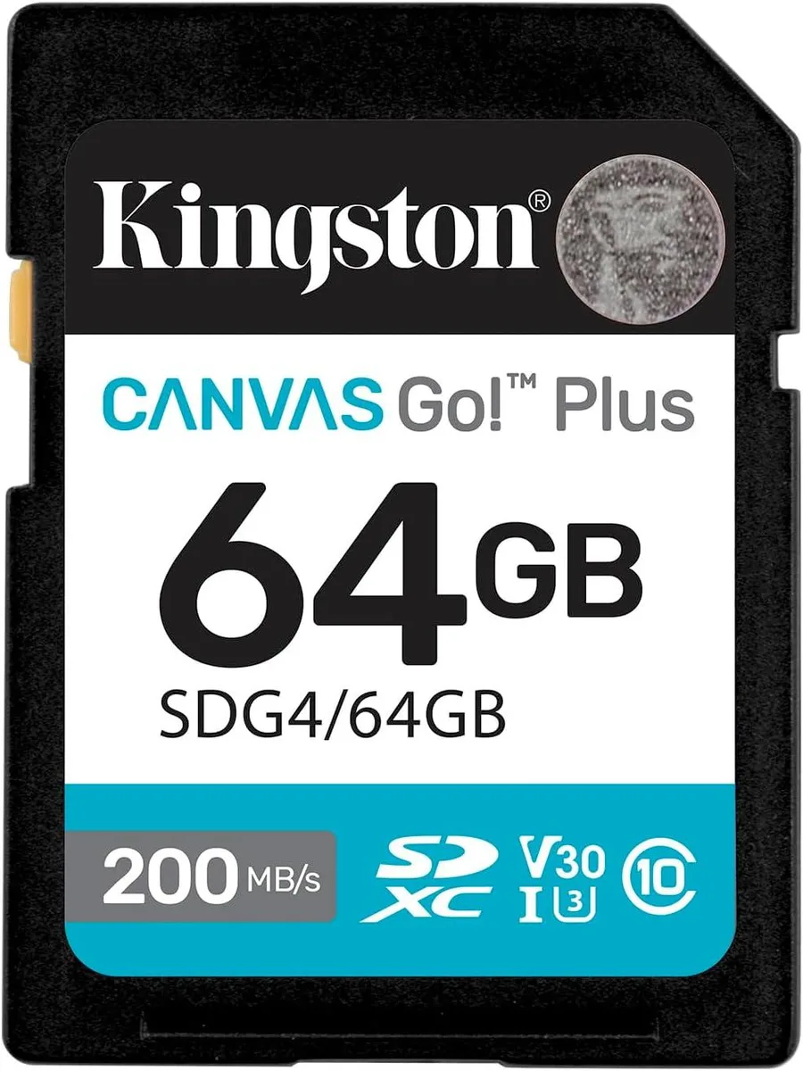 Kingston Technology Corp. Kingston Technology Corp. Canvas Go Plus SDXC 64GB — φωτογραφία προϊόντος