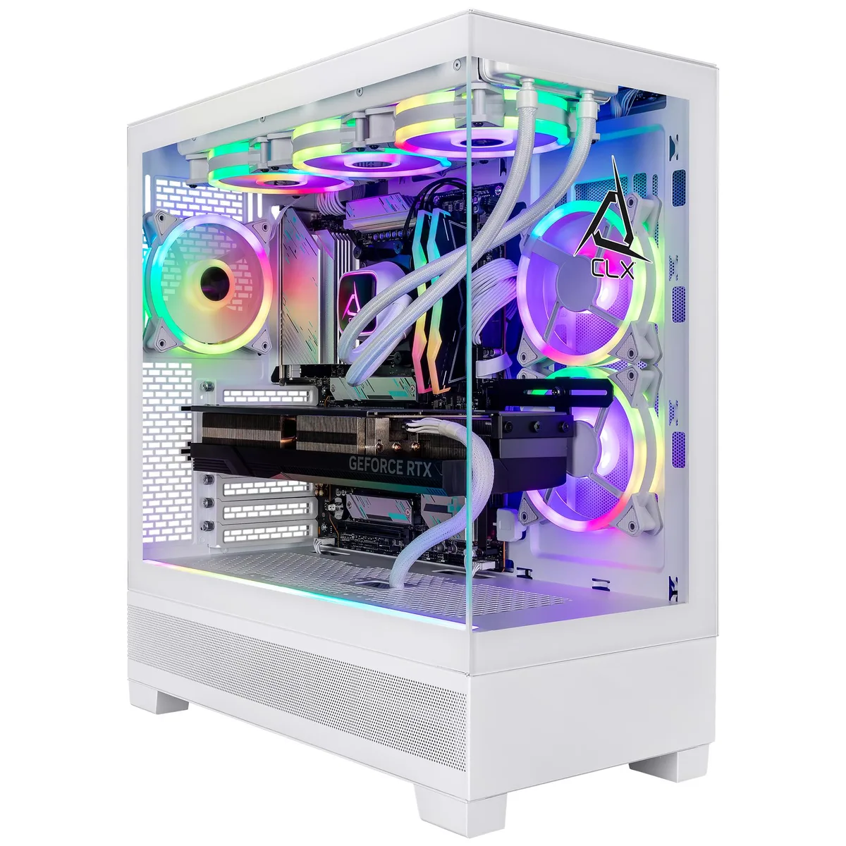 CLX Gaming CLX Gaming SET TGMSETRTA4B04BM Core Ultra 5 245KF RTX 4060 32GB DDR5 2TB NVMe 4TB HDD gaming PC — product photo