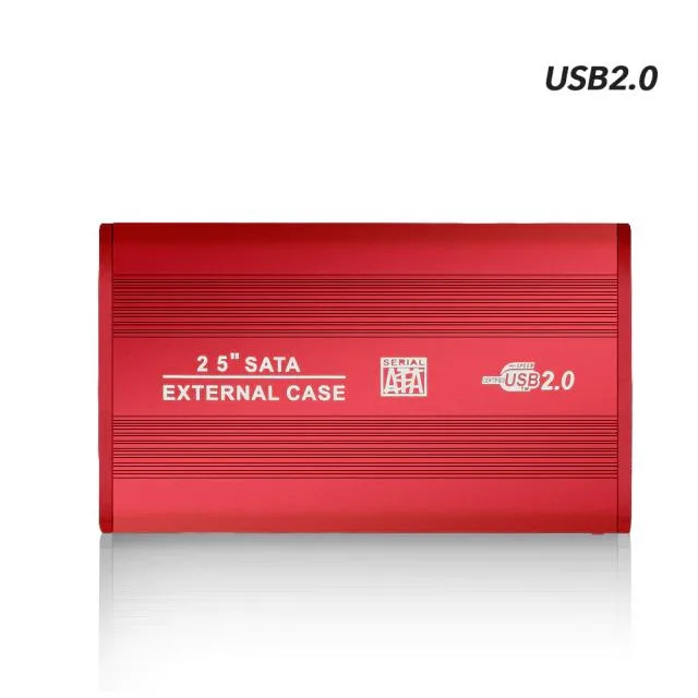 Hetai Tech Hetai Tech USB 2.0 SATA 2.5" Drive Enclosure Red — φωτογραφία προϊόντος