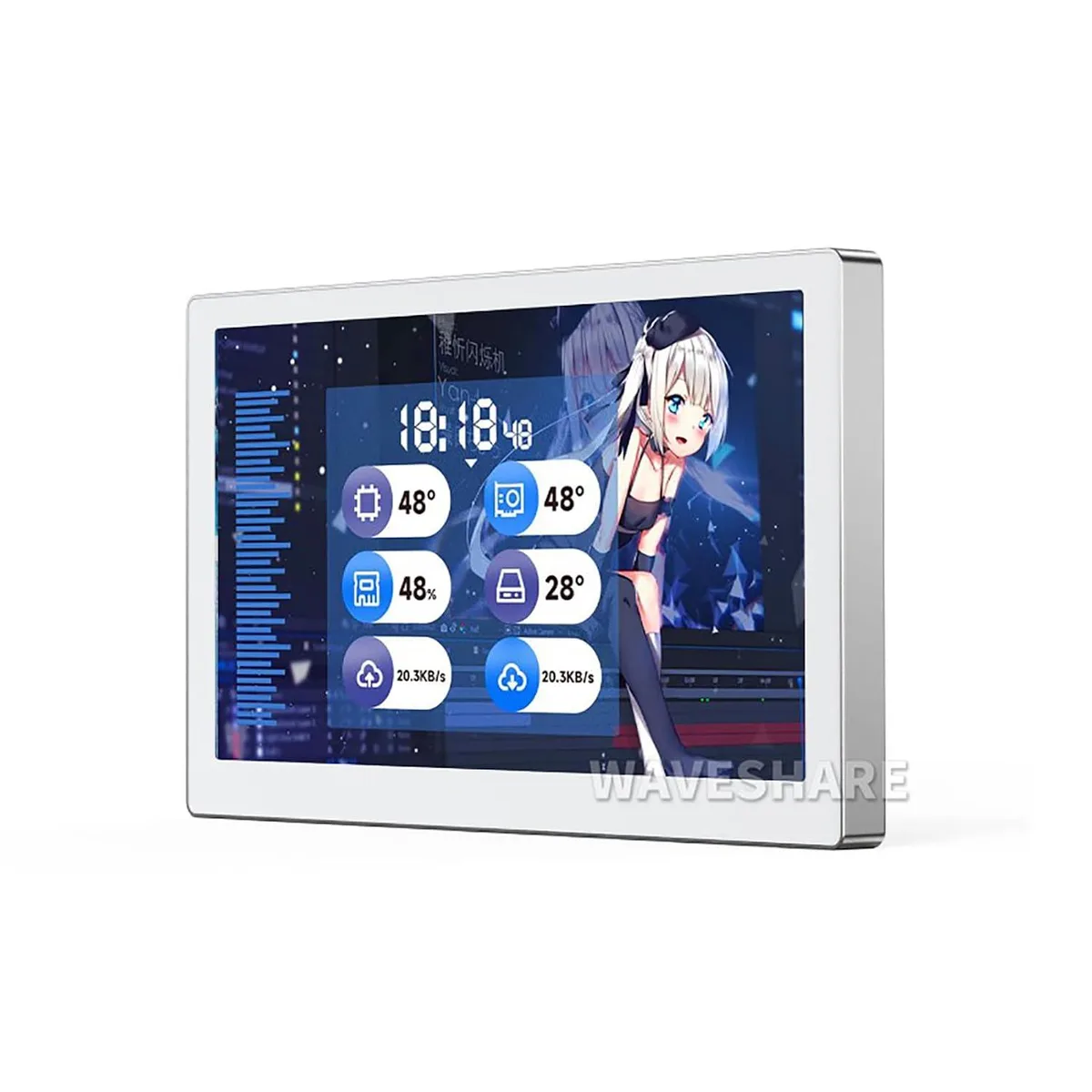 LORDWORLD LORDWORLD 5 Inch USB Monitor 800×480 IPS Silver — zdjęcie produktu