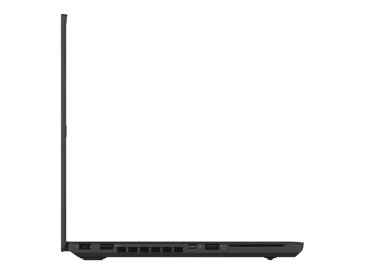 Black 14 inch laptop with carbon-fibre lid, backlit keyboard and fingerprint reader