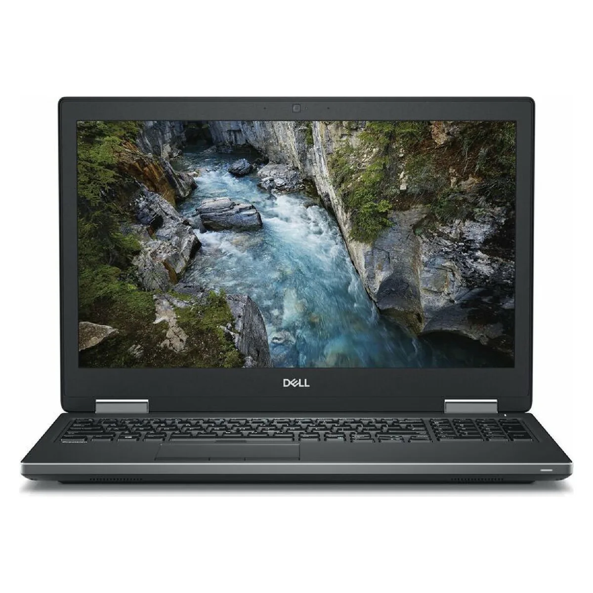 Silver Dell Precision 7540 15.6 inch laptop closed view