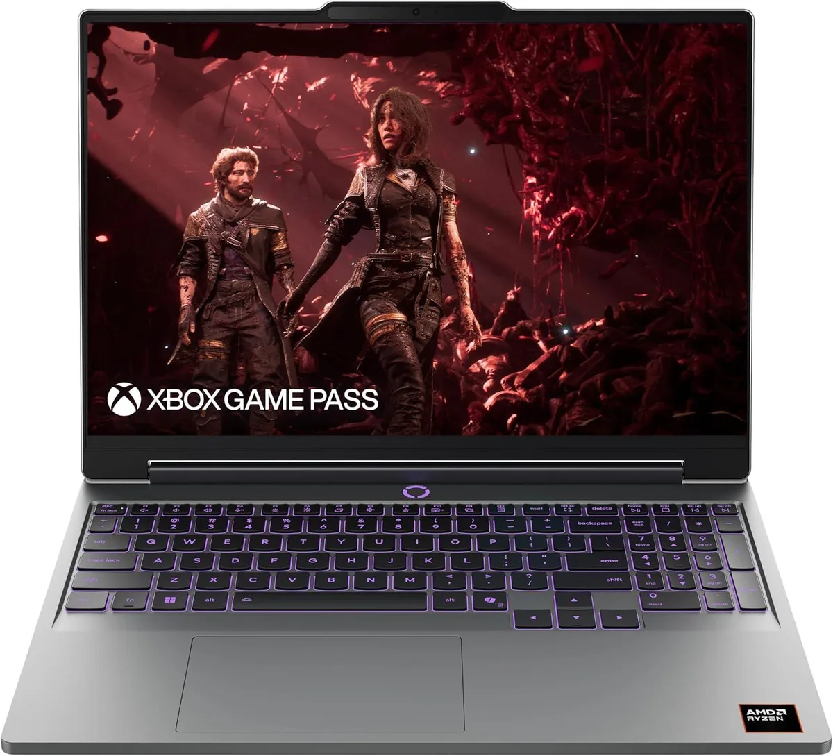 Luna Grey gaming laptop 15.3 inch WUXGA display 165Hz RTX 5060 Ryzen 7 250
