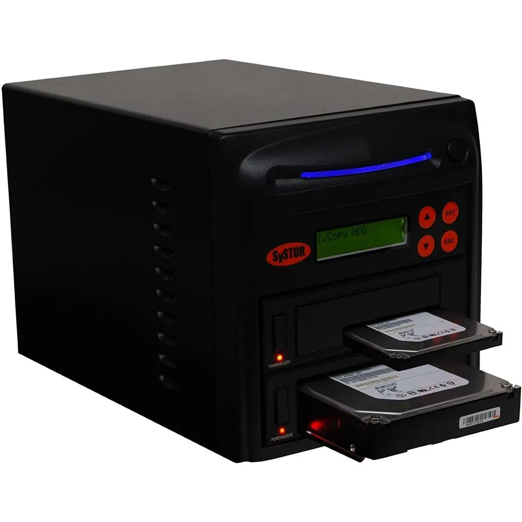 Systor Systor 1:1 SATA Duplicator &amp; Sanitizer SYS601DP 600MB/s 36GB/min 128MB buffer — termékfotó