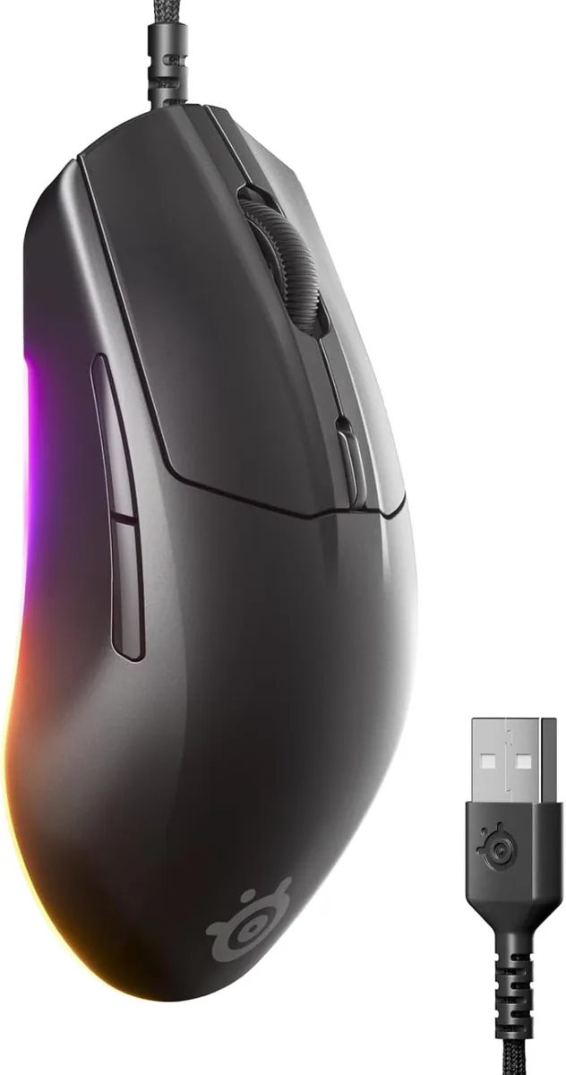 SteelSeries SteelSeries Rival 3 Gen 2 62702 gaming mouse 12000 DPI 7 buttons Black — foto del producto