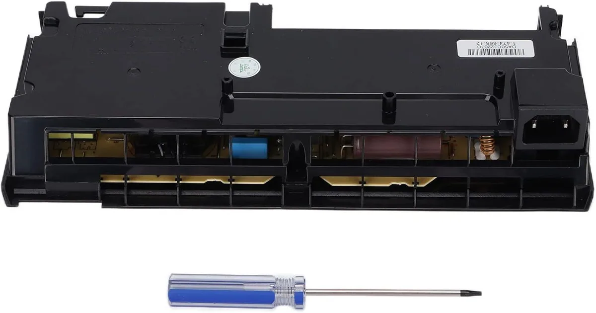 Compact sealed AT power supply unit with screwdriver