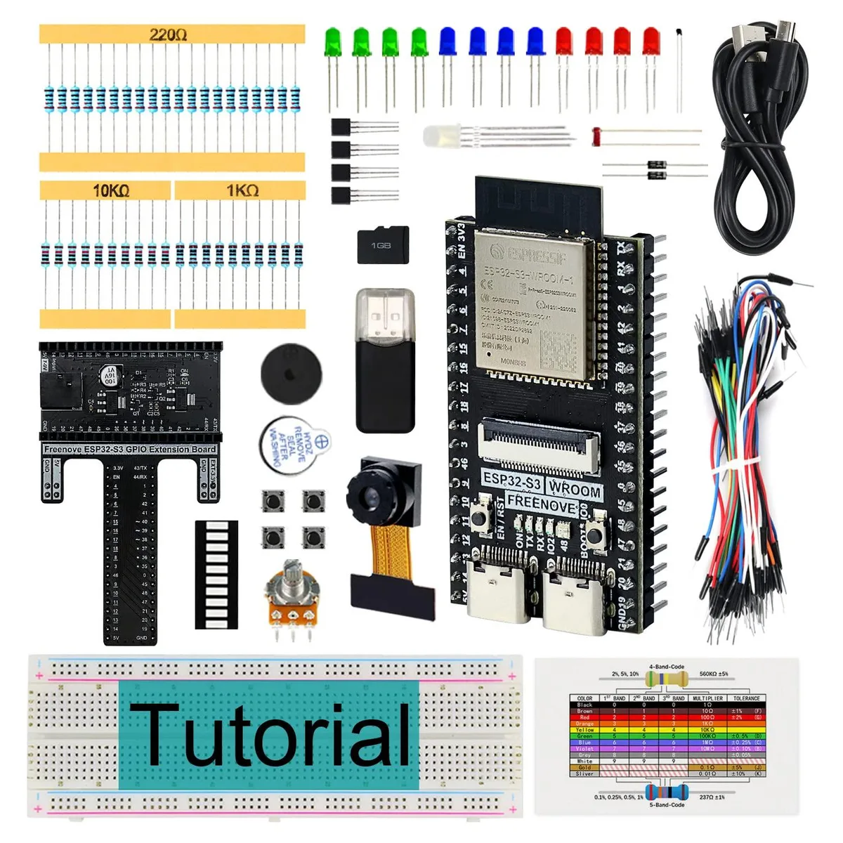 KEHIPI KEHIPI FNK0084 ESP32-S3 CAM Development Board 144 Items 55 Projects — 제품 사진
