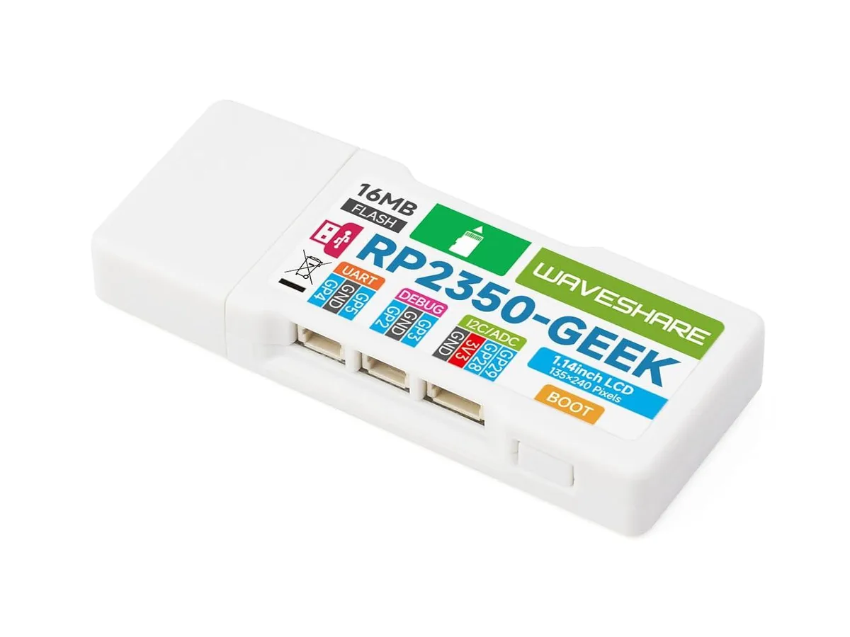 LORDWORLD LORDWORLD RP2350-GEEK Development Board 1.14inch 65K LCD USB-A — foto produk