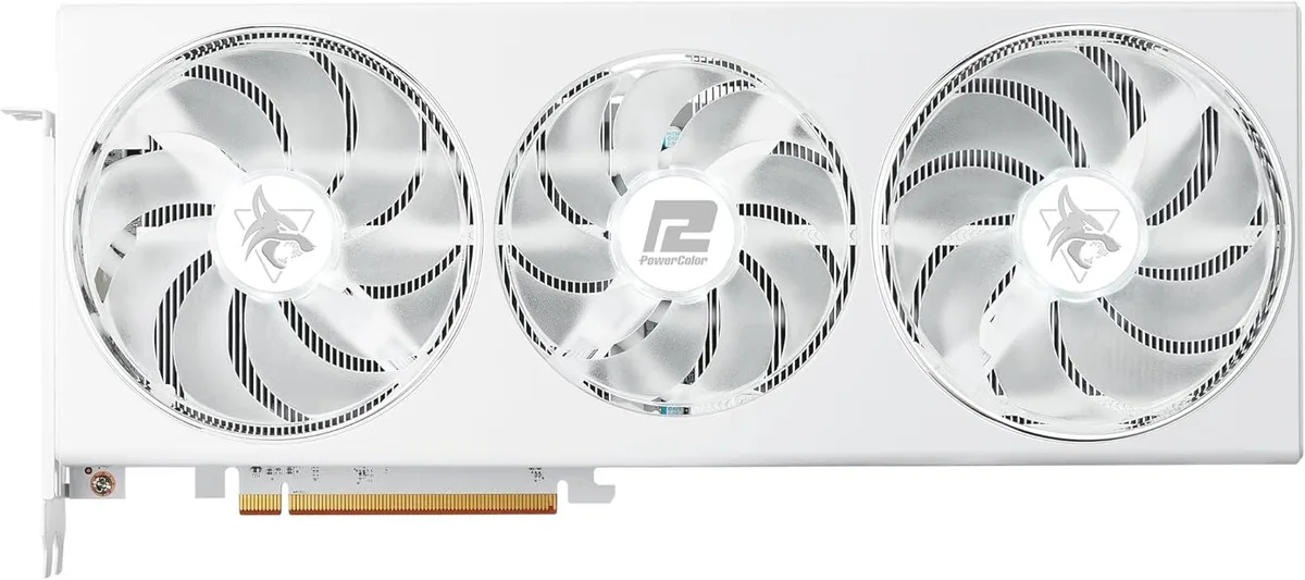 PowerColor PowerColor Radeon RX 7800 XT HellHound Spectral White 16GB graphics card — photo du produit