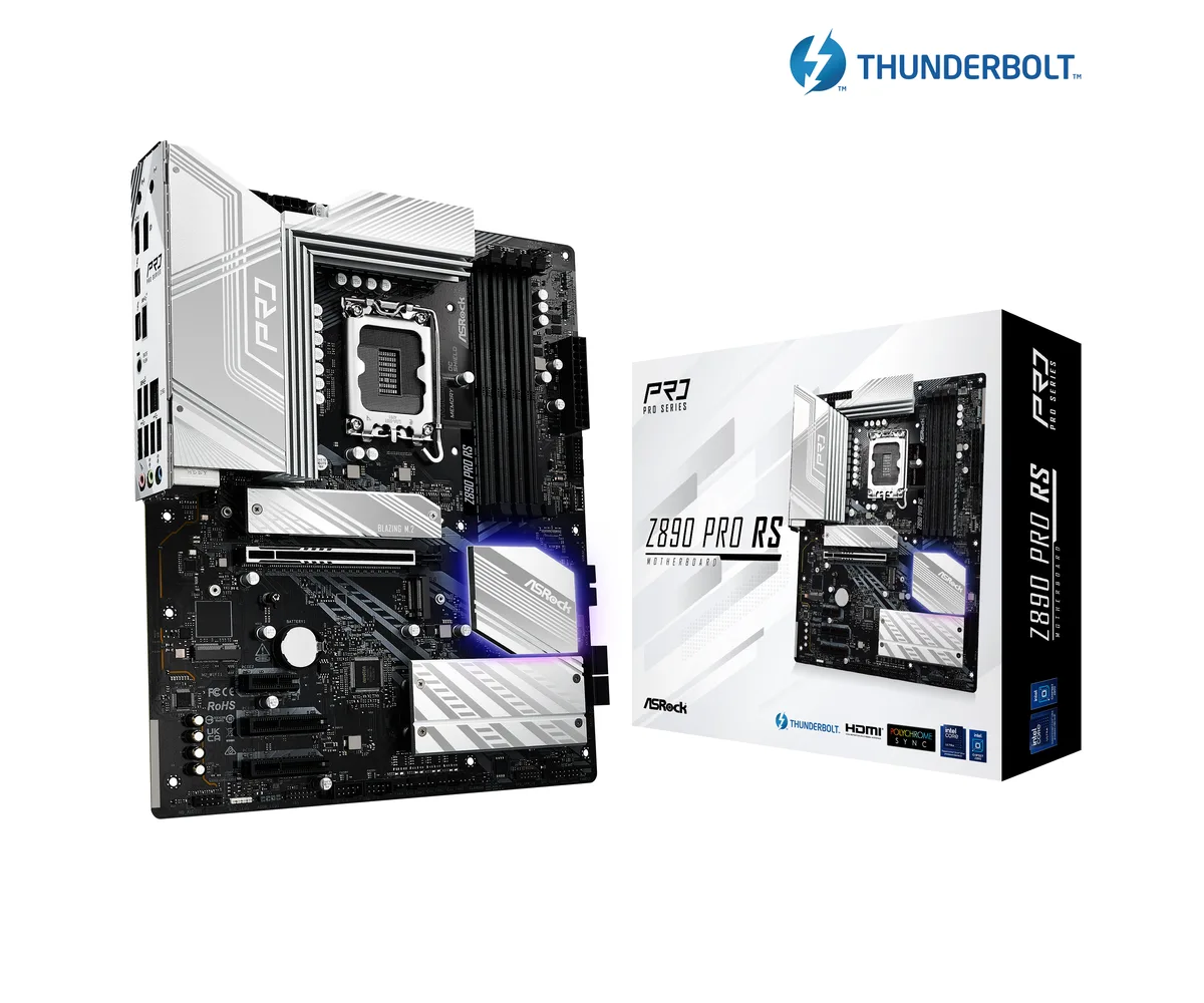 ASRock ASRock Z890 Pro RS Intel motherboard LGA 1851 ATX — photo du produit