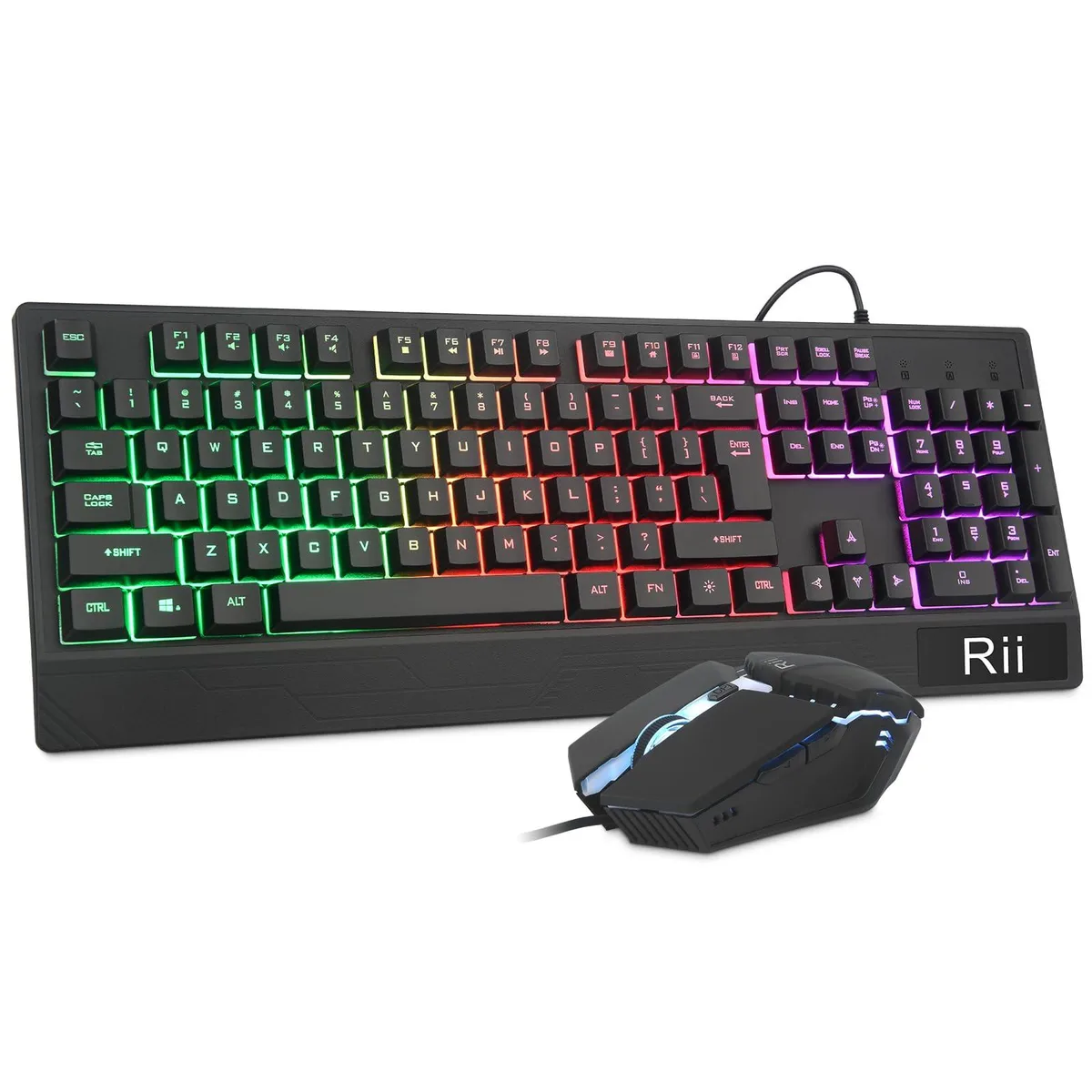 Redragon RK400-US Gaming Keyboard 104 Keys RGB Wired with Mouse — produktfoto