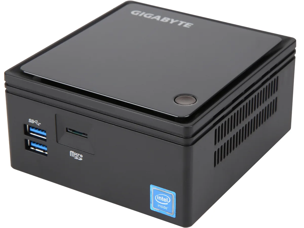 GIGABYTE GIGABYTE GB-BACE-3160 barebone mini PC Celeron J3160 DDR3L 8GB max — foto del prodotto