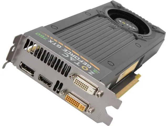 ZOTAC GeForce GTX 760 4GB dual-slot graphics card with dual fans and metal backplate