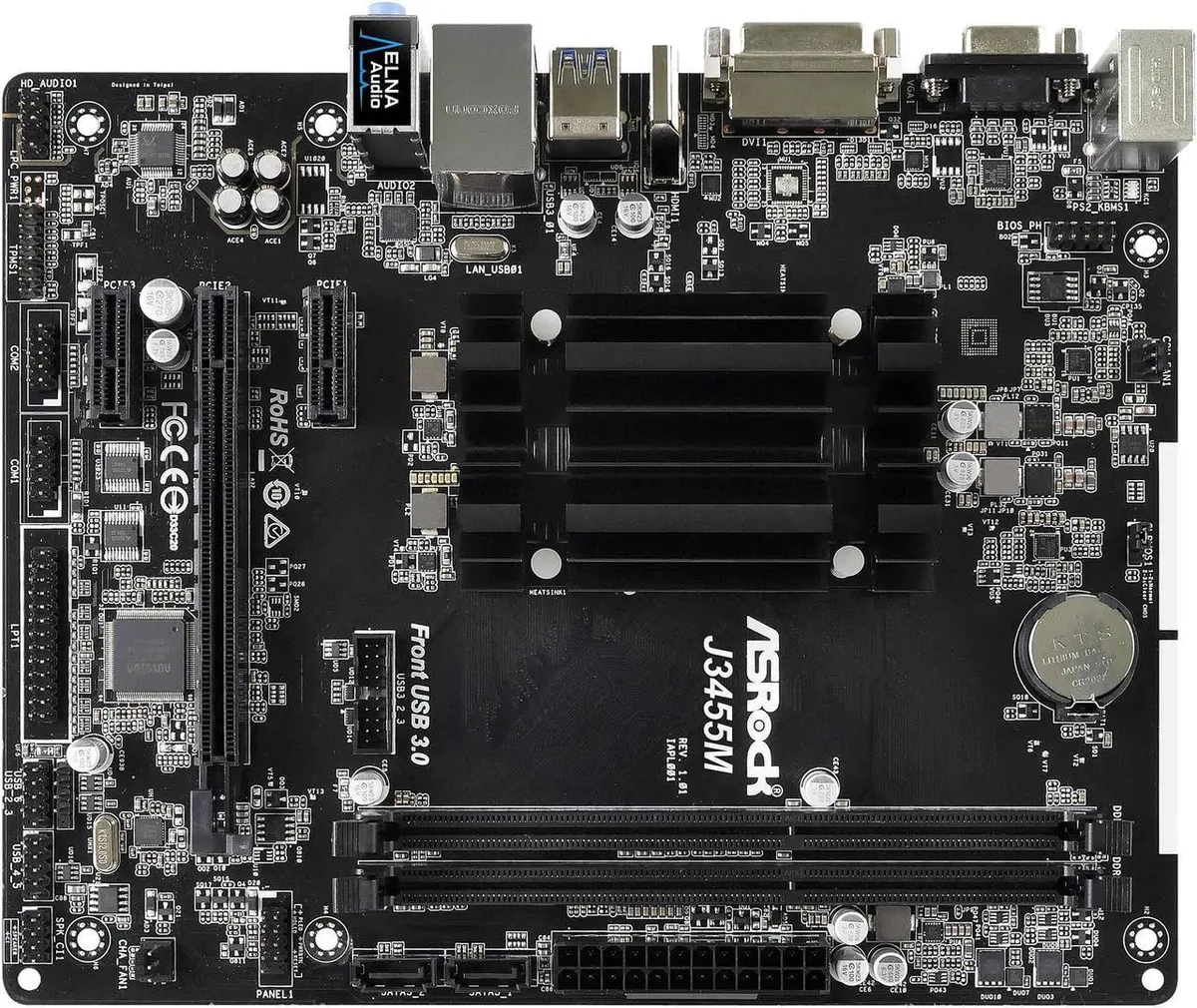 ASRock ASRock J3455M Intel Celeron J3455 Micro ATX Motherboard CPU Combo Embedded Solution — product photo