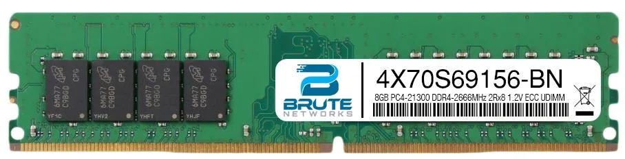 Green 288-pin DDR4 UDIMM module with black chips and silver contacts