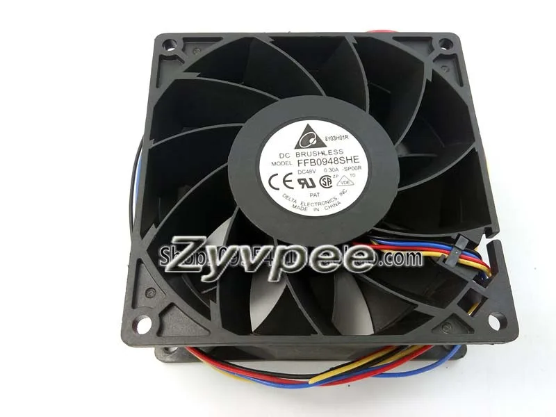 Zyvpee Zyvpee FFB0948SHE SP00R 90mm 9038 48V 0.3A 4-Wire Case Fan — product photo