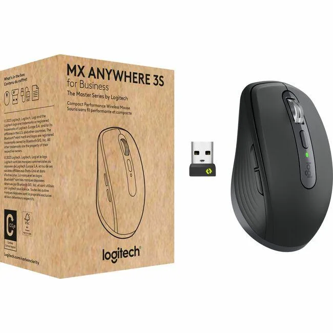 Logitech Logitech 910-006956 MX Anywhere 3S Mouse Graphite 200-8000 dpi 6 Buttons — toote foto